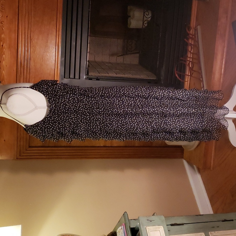 Talbot's Lady's Silk Tiered Flounce Dress Party/Cocktail Dress - Picture 2 of 8